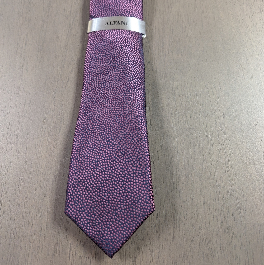 Alfani Lavender/Pink Dotted Men's Tie From Macy's